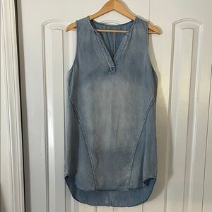 Denim Sleeveless Mini Dress